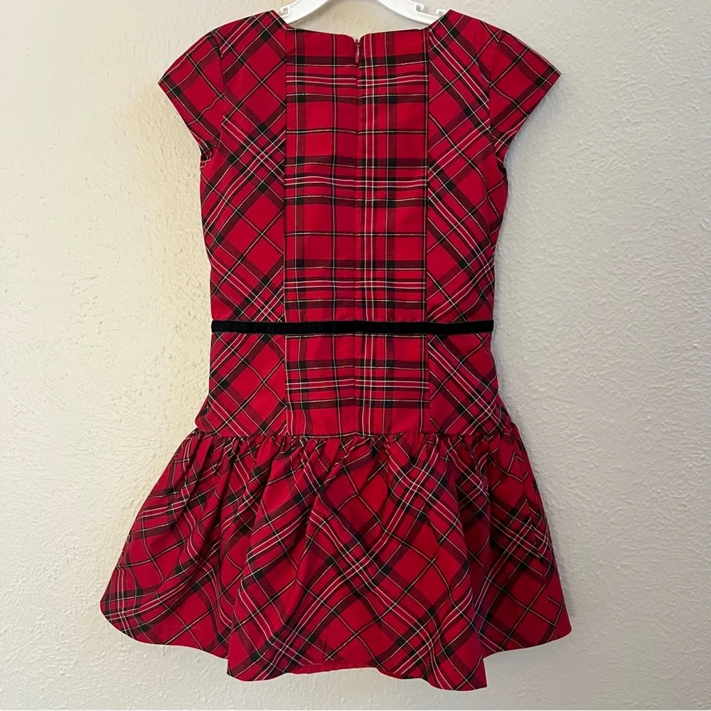 Gymboree Very Merry red plaid drop waist dress